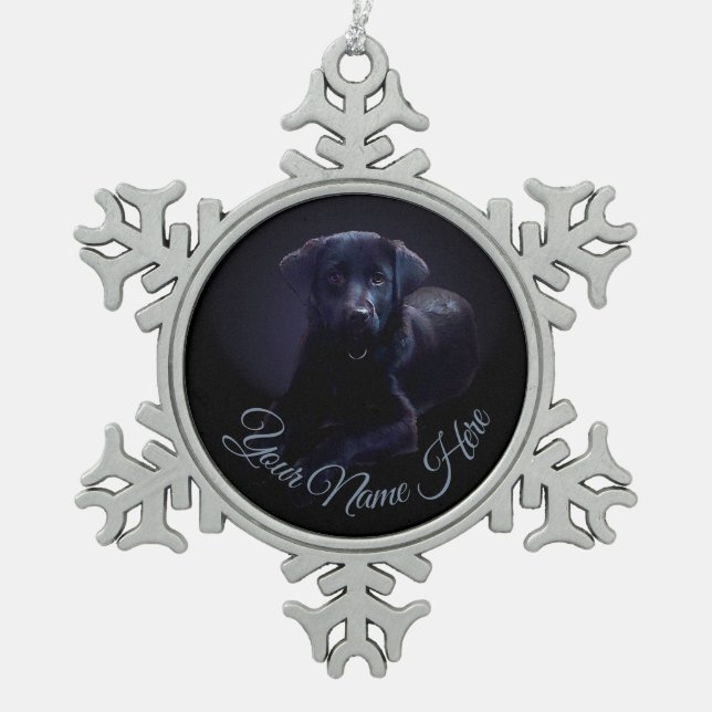 Decoración de los Navidades de perro de cachorro d (Anverso)