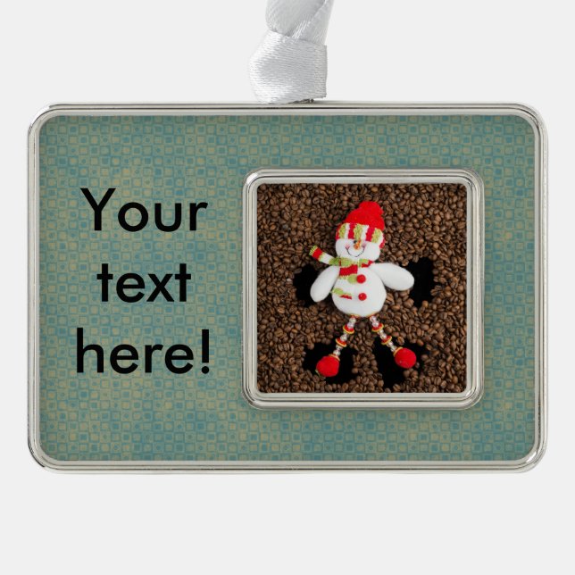 Decoración de los navidades de snowman (Anverso)