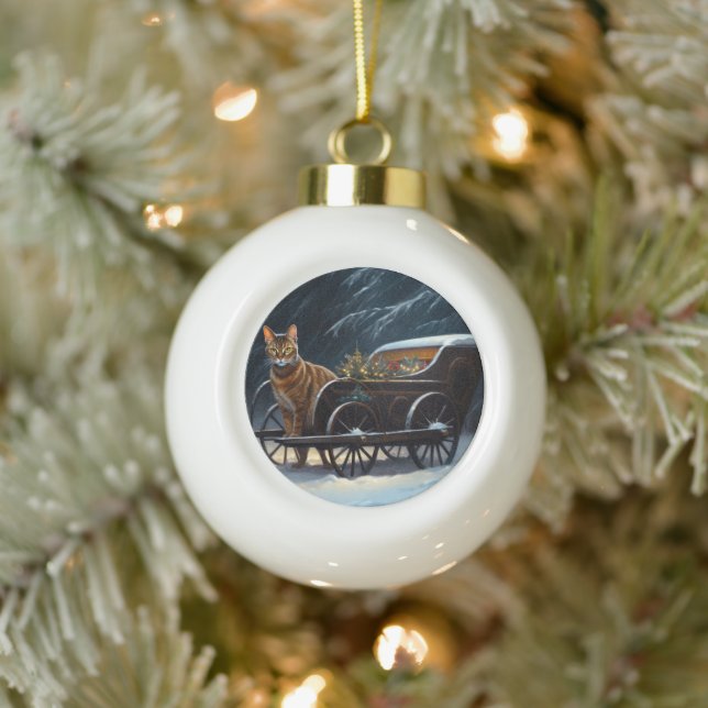 Decoración de los Navidades de Snowy Sleigh Ride (Árbol)