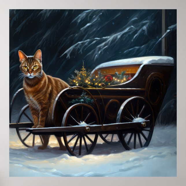 Decoración de los Navidades de Snowy Sleigh Ride (Frente)