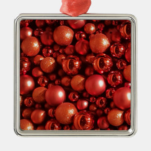 Decoración de los navidades en tonos rojos