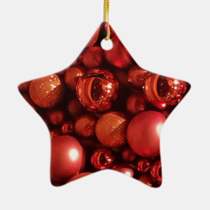 Decoración de los navidades en tonos rojos