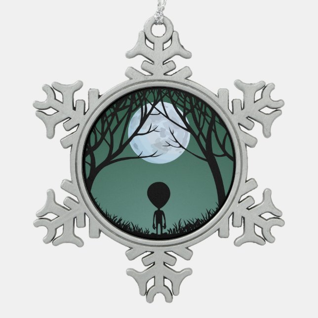 Decoración de los Navidades extraterrestre con órn (Anverso)