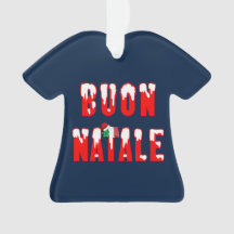 Decoración de los Navidades italianos Buon Natale