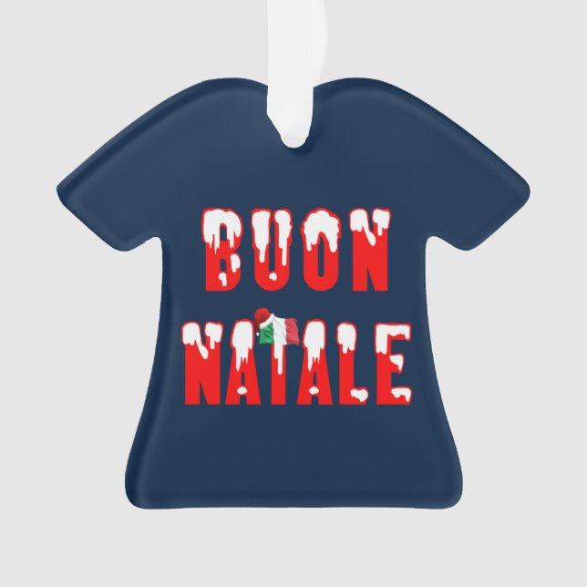 Decoración de los Navidades italianos Buon Natale (Anverso)