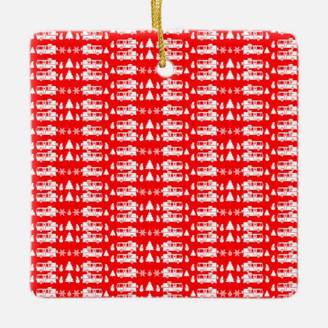 Decoración de los Navidades RV Motorhome (Anverso)