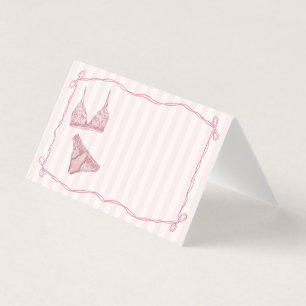 Decoración de mesa con tarjeta de lugar de ducha d