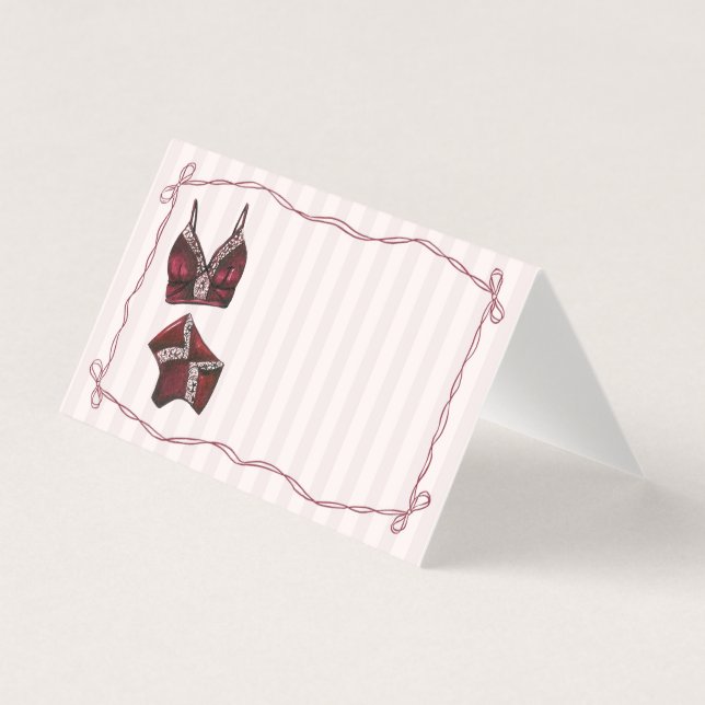 Decoración de mesa con tarjeta de lugar de ducha d (Anverso)