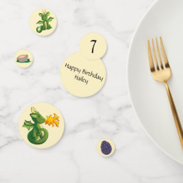 Decoración de mesa de confetti Fiesta Dragón