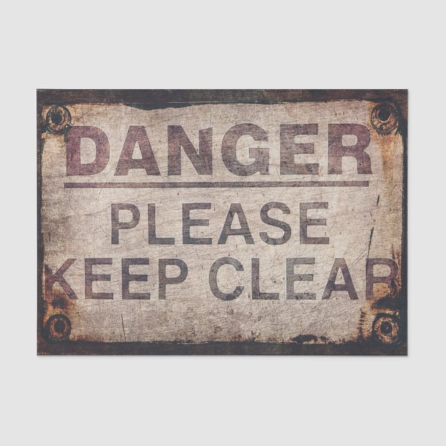 Decoración de muebles peligrosos o papel de tejido (Anverso)