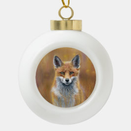 Decoración de Navidad de zorro