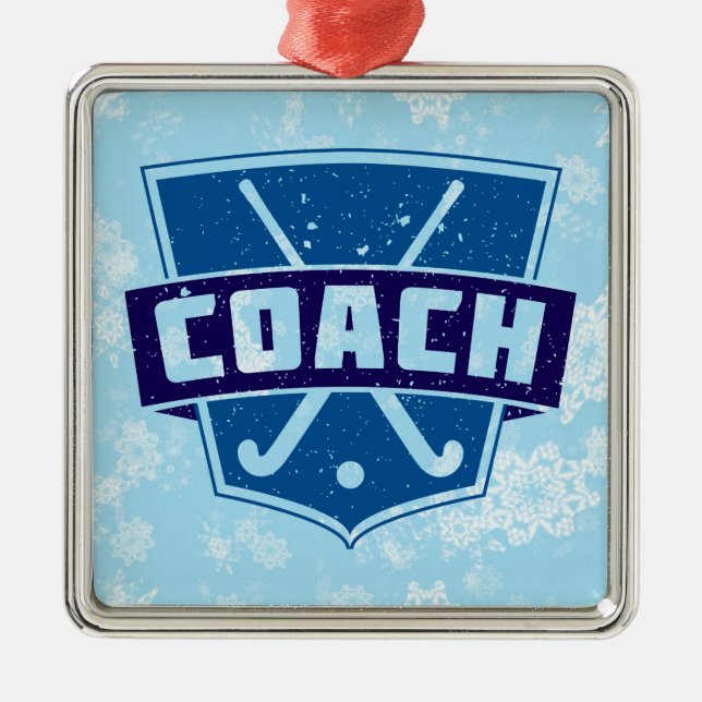 Decoración de Navidades de entrenadores de hockey  (Frente)