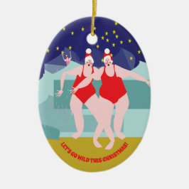 Decoración de Navidades de natación silvestre