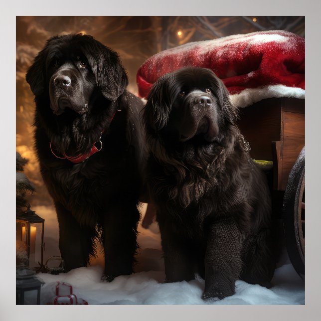 Decoración de Navidades de Newfoundland Snowy Slei (Frente)