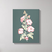 decoración de oficina de Hibisco Espléndido vintag