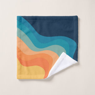 Decoración de ondas de estilo retro