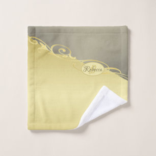 Decoración de oro de lujo en oro y plata, Monogram