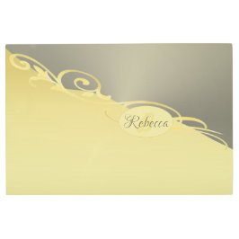 Decoración de oro de lujo en oro y plata, Monogram