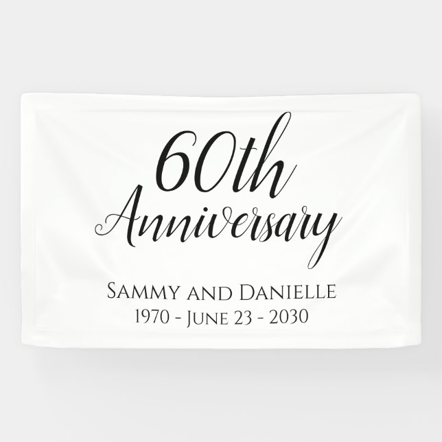 Decoración de pancarta para fiesta de aniversario  (Horizontal)