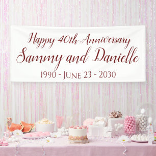 Decoración de pancarta para fiesta de aniversario