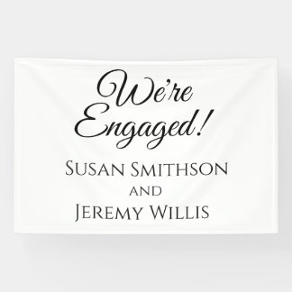 Decoración de pancartas de la fiesta de compromiso