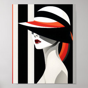 Decoración de Pared Artística Femenina Arte de Mod
