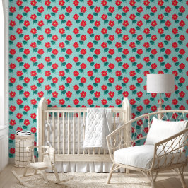 Decoración de pared con patrón floral de margarita