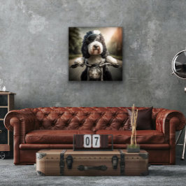 Decoración de Pared de Biker Sheepadoodle
