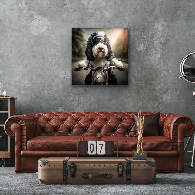 Decoración de Pared de Biker Sheepadoodle (Subido por el creador)