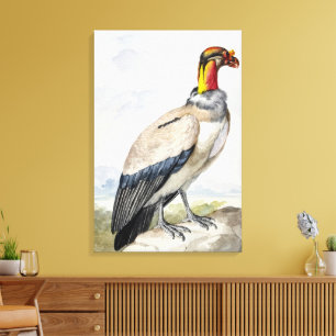 Decoración de pared de buitre rey exótico vibrante
