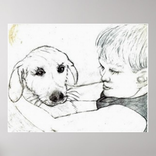 Decoración de pared de dibujo de lápiz de tamaño a (Frente)