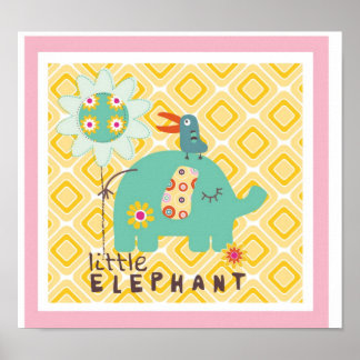 decoración de pared de elefante pequeño