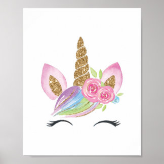 Decoración de pared de guardería con acuarela de u
