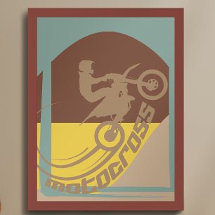 Decoración de pared de moto de motocross