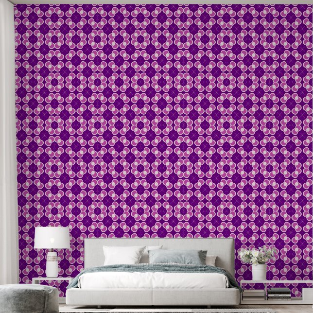 Decoración de pared estética con patrón abstracto  (Dormitorio)