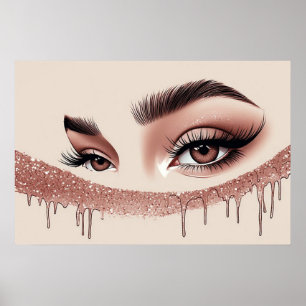 💎 Decoración de pared femenina con ojos de maquil