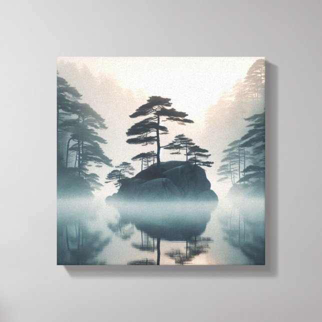 Decoración de pared Japandi serenidad del lago bru (Anverso)