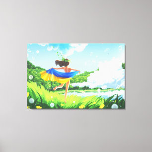 Decoración de paredes de lienzo paisajístico ucran