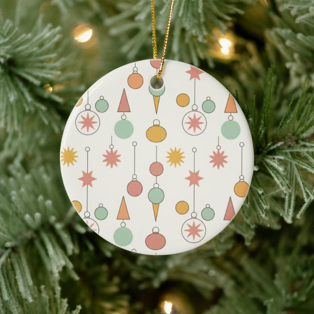 Decoración de patrón geométrico pastel modernista  (Árbol)