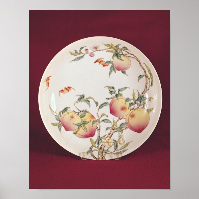 Decoración de placas de rosa de Famille (Frente)