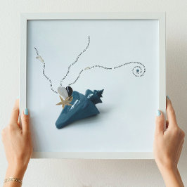 Decoración de playa de jacobás azul marino poema d