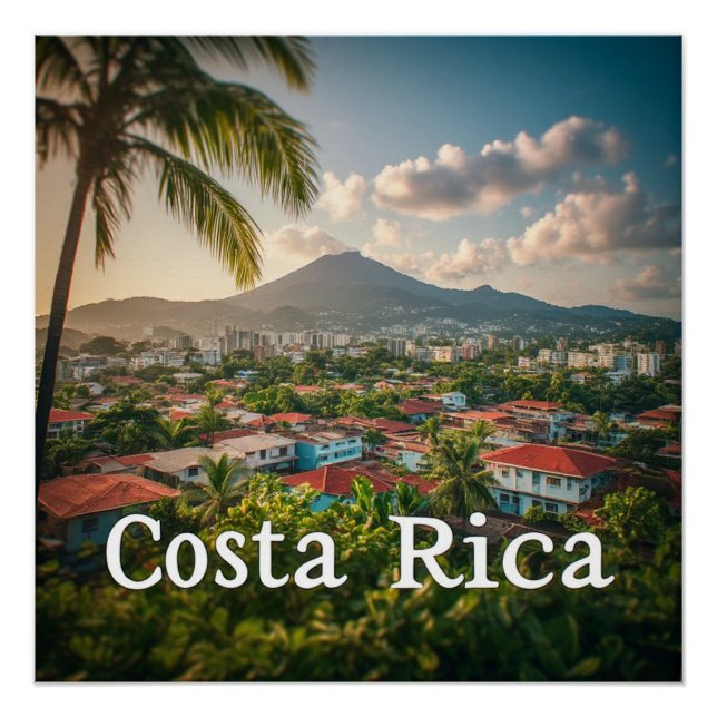 🌴 Decoración de Pueblo de Playa Tropical Costa Ri (Anverso)