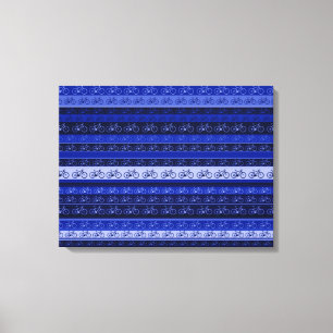 decoración de rayas azules de bicicletas