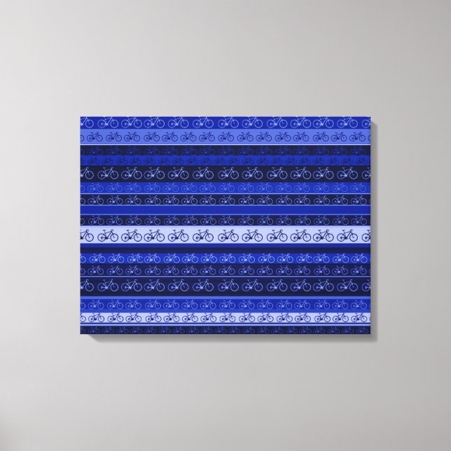 decoración de rayas azules de bicicletas (Anverso)