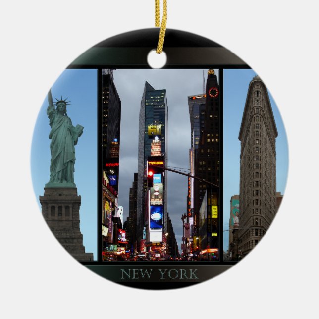 Decoración de recuerdos de Nueva York adornada con (Frente)