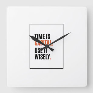 Decoración de reloj de pared de oficina de finanza