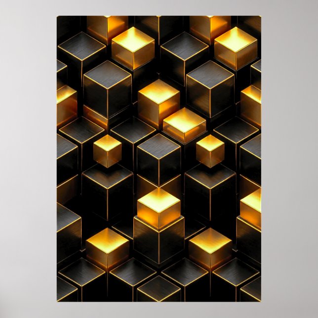 Decoración de sala de tecnología con circuitos geo (Frente)