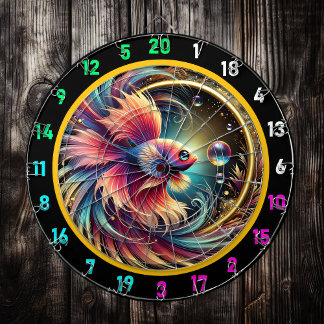Decoración de tablero de fondo Betta brillante rad