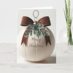 Decoración de terciopelo marfil para Navidad neutr