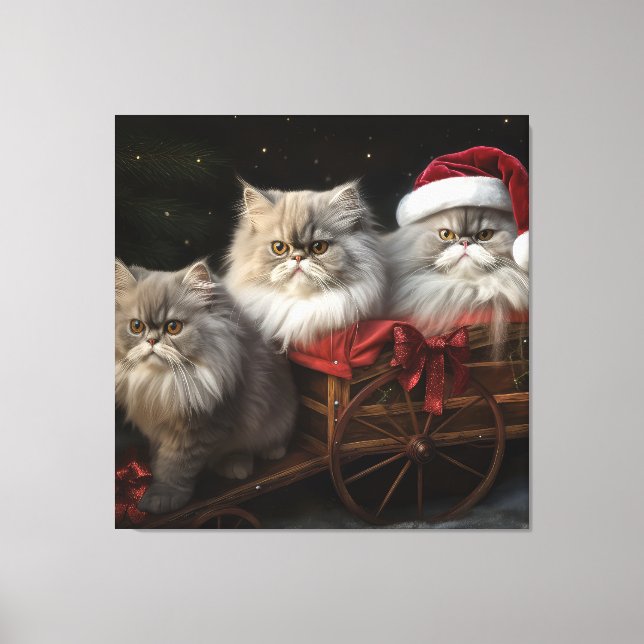 Decoración de un gato persa con Navidades Snowy Sl (Anverso)